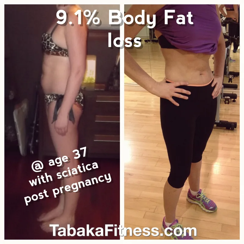 Progress photo of Suzi, aged 37, after personal training